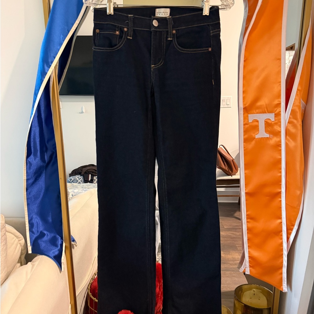 Alice + Olivia Black Flare Jeans - Picture 7 of 10
